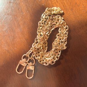 31" Gold Tone Chain Purse Strap Replacement